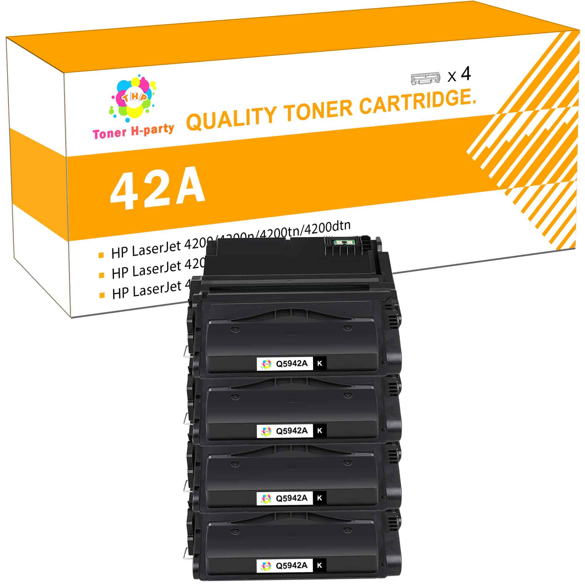 Toner H-Party Compatible Toner Cartridge for HP 42A Q5942A 42X Q5942X  Q1338A for HP Laserjet 4250 4200 4350 4300 4250N 4240 HP 4350N 4250TN  4250DTN