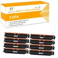 thumbnail image 1 of Toner H-Party Compatible Toner Cartridge for HP CF350A CF351A CF353A CF352A Color LaserJet Pro MFP M176 M177fw, LaserJet Pro CP1025 CP1025NW (2x Black, 2x Cyan, 2x Magenta, 2x Yellow,8-Pack), 1 of 9