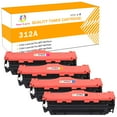 thumbnail image 1 of Toner H-Party Compatible Toner Cartridge for HP CF380A CF381A CF382A CF383A for Use with Color LaserJet Pro MFP M476nw M476dn M476dw Printer Ink (Black,Cyan, Magenta, Yellow,4-Pack), 1 of 10