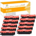 thumbnail image 1 of Toner H-Party Compatible Toner Cartridge for HP CF380X CF381A CF382A CF383A for Use with Color LaserJet Pro MFP M476nw M476dn M476dw Printer High Yield (4*Black,2*Cyan, 2*Magenta, 2*Yellow,10-Pack), 1 of 10