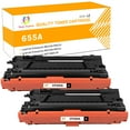 thumbnail image 1 of Toner H-Party Compatible Toner Cartridge for HP CF450A Color LaserJet Enterprise M652dn M652n M653dn M653dh M653x,MFP M681dh M681f,Flow MFP M681f M681z M682z (Black,2-Pack), 1 of 10