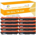 thumbnail image 1 of Toner H-Party Compatible Toner Cartridge Replacement for Brother TN221 TN225 to use with HL-3140CW HL-3170CDW HL-3180CDW MFC-9130CW Printer (4x Black, 2x Cyan, 2x Magenta, 2x Yellow, 10 Pack), 1 of 10