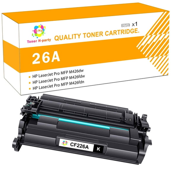 Toner H-Party Compatible Toner Cartridge Replacement for HP 26A CF226A 26X CF226X Laserjet Pro M402dn M402n M402dw Laserjet Pro MFP M426fdw M426fdn M426dw Printer ink (Black 1-Pack)