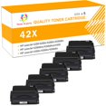 thumbnail image 1 of Toner H-Party Compatible Toner Cartridge Replacement for HP 42X Q5942X Q5942 Q1338A HP 4200tn 4200dtns 4300dtnsl 4250n 4250tn 4250dtnsl 4350tn 4350mfp Ink Printer (Black, 5-Pack), 1 of 10