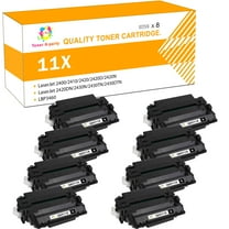 Toner H-Party Compatible Toner Cartridge Replacement for HP Q6511X Use with LaserJet 2400 2410 2420 2420D 2420N 2420DN 2430N 2430TN 2430DTN Printer Ink (Black,8-Pack)