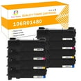 thumbnail image 1 of Toner H-Party Compatible Toner Cartridge for Xerox 106R01477 106R01478 106R01479 106R01480 for Use with Xerox Phaser 6140 6140N 6140DN Printer Ink (2*Black,2*Cyan, 2*Magenta, 2*Yellow,8-Pack), 1 of 10