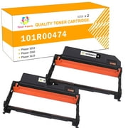 Toner H-Party Compatible Drum Unit for Xerox 101R00474 (106R02777) for Use in Xerox WorkCentre 3215 3225 Xerox Phaser 3260 Laser Printer (Black 2-Pack)
