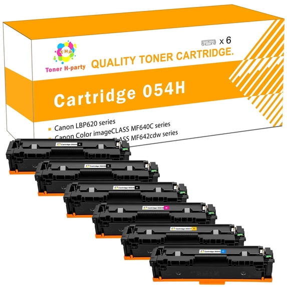 Colorich Compatible Toner Cartridge Replacement for Canon 054H CRG 054 to use with ImageClass LBP622Cdw MF644Cdw MF642Cdw MF640C LBP620 Toner Printer Ink (3*Black, Cyan, Magenta, Yellow)