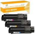 thumbnail image 1 of Toner H-Party Compatible Toner Cartridge Replacement for Dell 593-BBOX 593-BBOY 593-BBOZ for Use with Dell H625cdw H825cdw S2825cdn Printer Ink (Cyan, Magenta, Yellow,3-Pack), 1 of 10