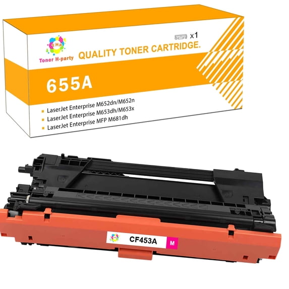 Toner H-Party Toner Cartridge Compatible for CF453A Color LaserJet Enterprise M652dn M652n M653dn M653dh M653x,MFP M681dh M681f,Flow MFP M681f M681z M682z (Magenta,1-Pack)
