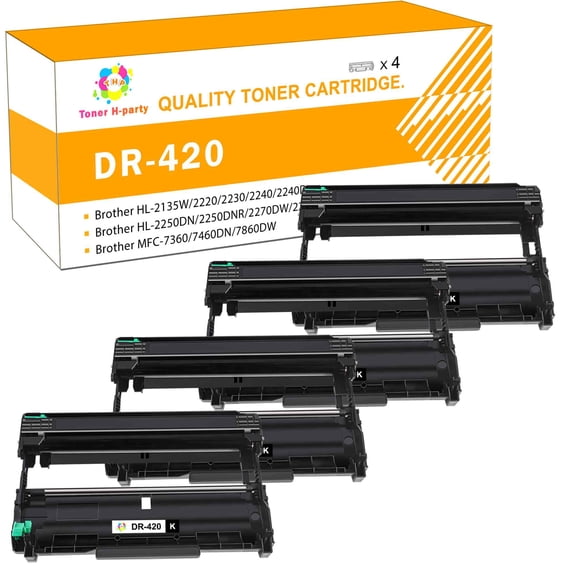 Toner H-Party DR 420 DR420 Compatible Drum Unit With Brother HL-2135W 2250DNR  DCP-7060 7060D  (12000 Pages,NO Toner)