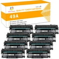 thumbnail image 1 of Toner H-Party Q5949A 49A 49a toner Compatible Toner Cartridge for P2014 P2014n P2015 P2015d 1320 1320n 1320tn 1320nw Printer (Black，8 Pack，3000 Pages), 1 of 10