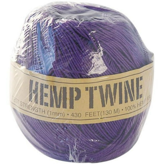 Toner Hemp Cord 20# 400-Pack-Purple Multi-Colored