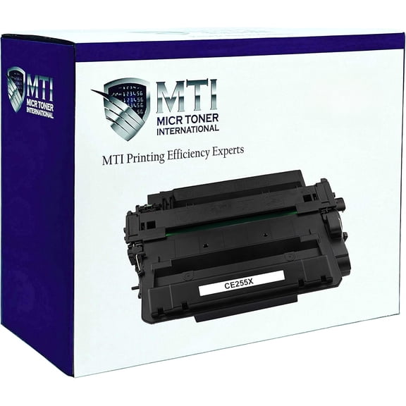Toner International Compatible Magnetic Ink Cartridge High Yield Replacement for HP CE255X 55X LaserJet P3010 P3015 M521 M525