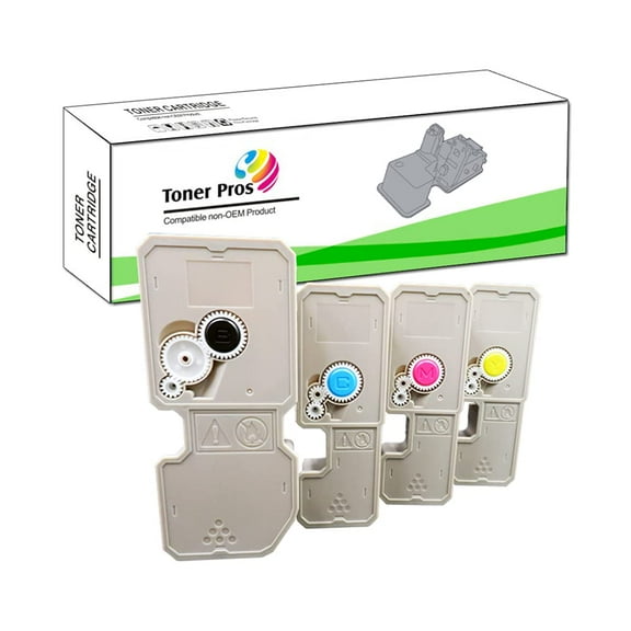Toner Pros Compatible Toner Cartridge Replacement for TK-5242 TK5242 Kyocera Ecosys M5526cdw P5026cdw P5026cdn M5526cdn | TK-5242K TK-5242C TK-5242M TK-5242Y (4 Pack)