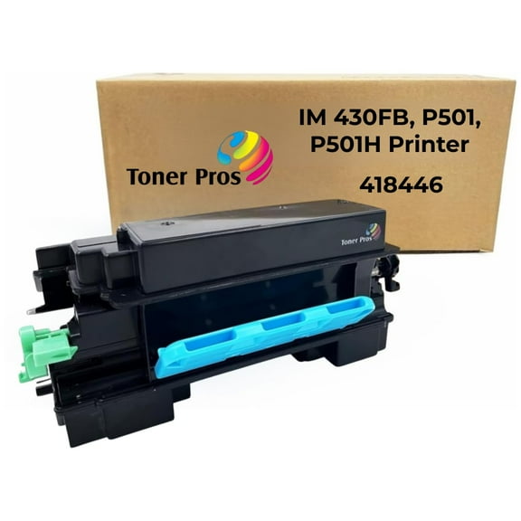 Toner Pros TM Compatible Ricoh 418446 High-Yield Black Toner Cartridge – Replacement for Ricoh P501, P 501H & IM 430FB Printers - 14,000 Pages, 1 Pack