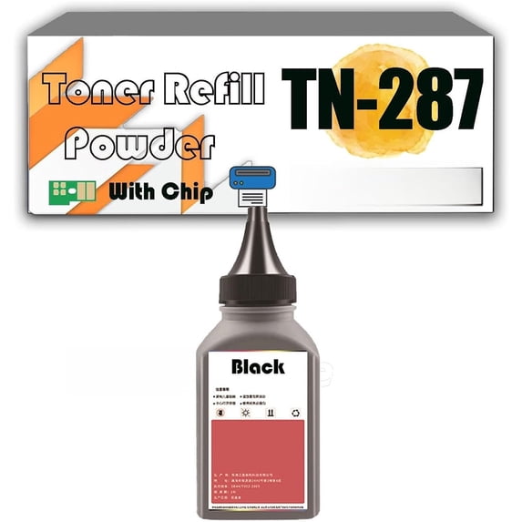 Toner Refill Powder Compatible for Brother TN-287 TN287 Toner Cartridges Replacement for HL-3040CN 3040CW 3070CW 3140CW 3150 3170CDW 3160CDW 3190CD L3230CDW L3270CDW 4150CDN L8250C