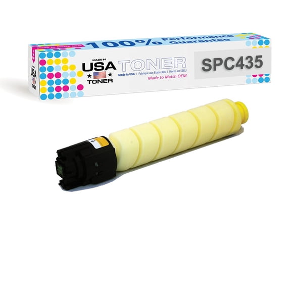 Toner for Ricoh SP C435DN, Lanier SP C435DN, Savin SP C435DN, SPC435 yellow