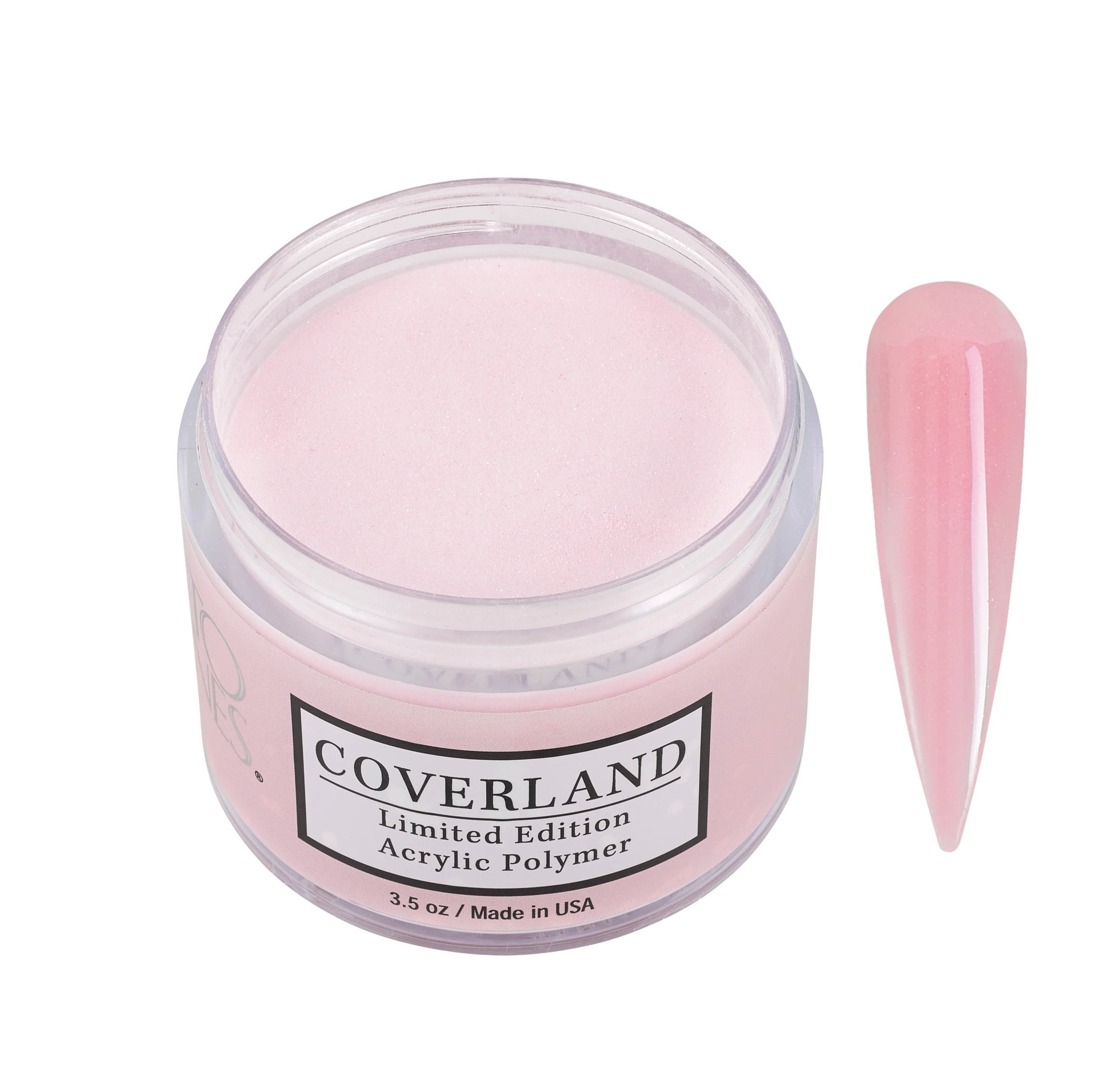 Tones Coverland Acrylic Nail Powder "Blush Pink " - Limited Edition Acrylic Powder for Nail Design, Sculpting, and Masking Nail Bed Imperfections - Professional Acrylic Nail Supplies (3.5 Oz)