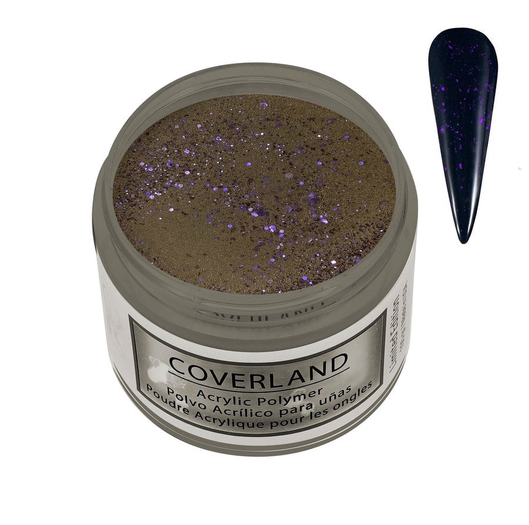 Tones Coverland Acrylic Nail Powder "Cat Noir" - Limited Edition Acrylic Powder for Nail Design, Sculpting, and Masking Nail Bed Imperfections - Professional Acrylic Nail Supplies (1.5 Oz)