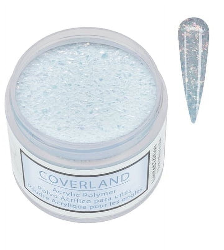 Tones Coverland Acrylic Nail Powder "Crushed Ice " - Limited Edition Acrylic Powder for Nail Design, Sculpting, and Masking Nail Bed Imperfections - Professional Acrylic Nail Supplies (1.5 Oz)