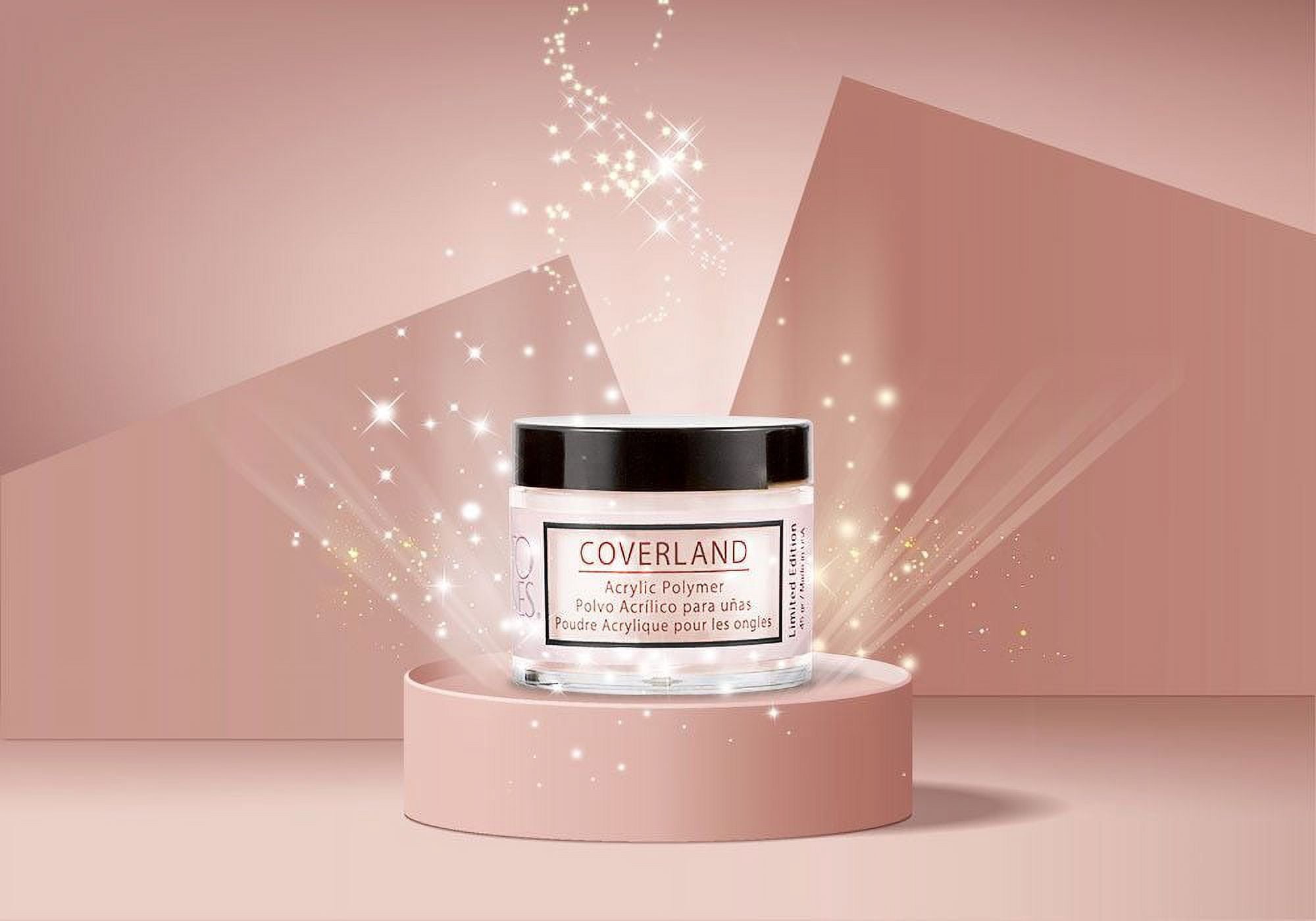 Tones Coverland Acrylic Nail Powder "Flirt " - Limited Edition Acrylic Powder for Nail Design, Sculpting, and Masking Nail Bed Imperfections - Professional Acrylic Nail Supplies (3.5 Oz)