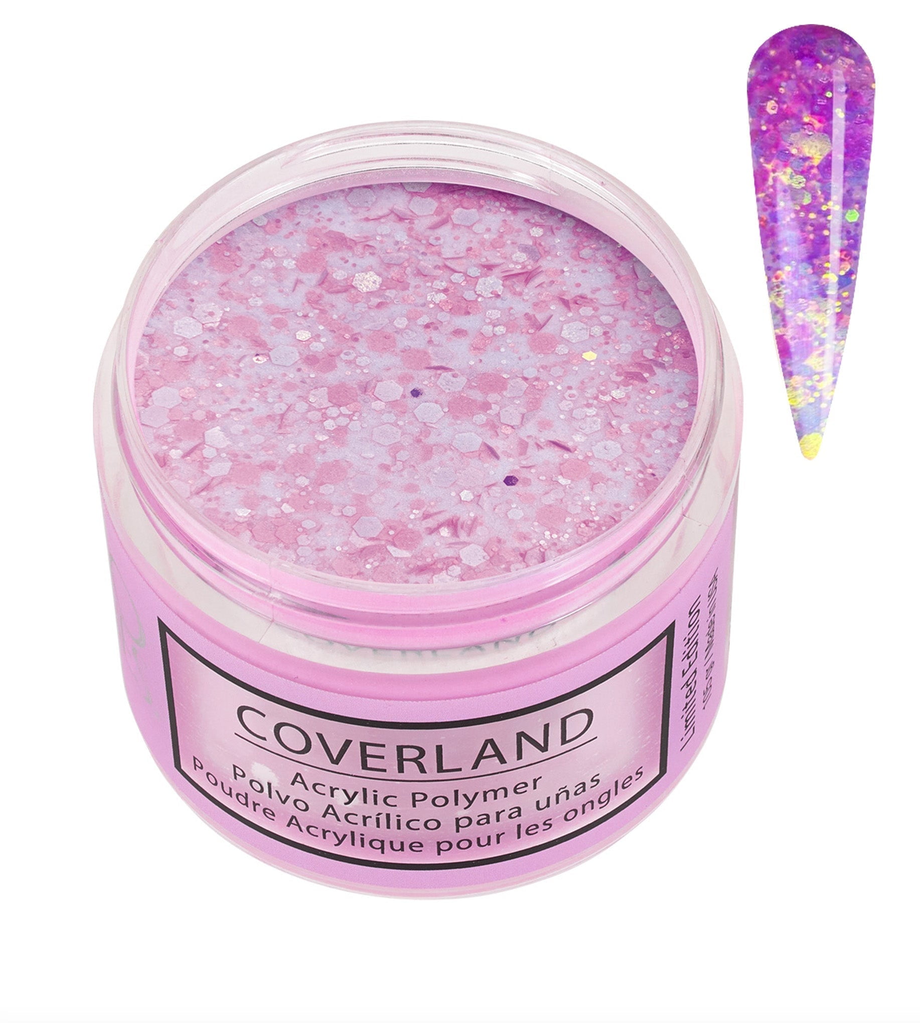 Tones Coverland Acrylic Nail Powder "Fuchsia Jewel" - Limited Edition Acrylic Powder for Nail Design, Sculpting, and Masking Nail Bed Imperfections - Professional Acrylic Nail Supplies (1.5 Oz)