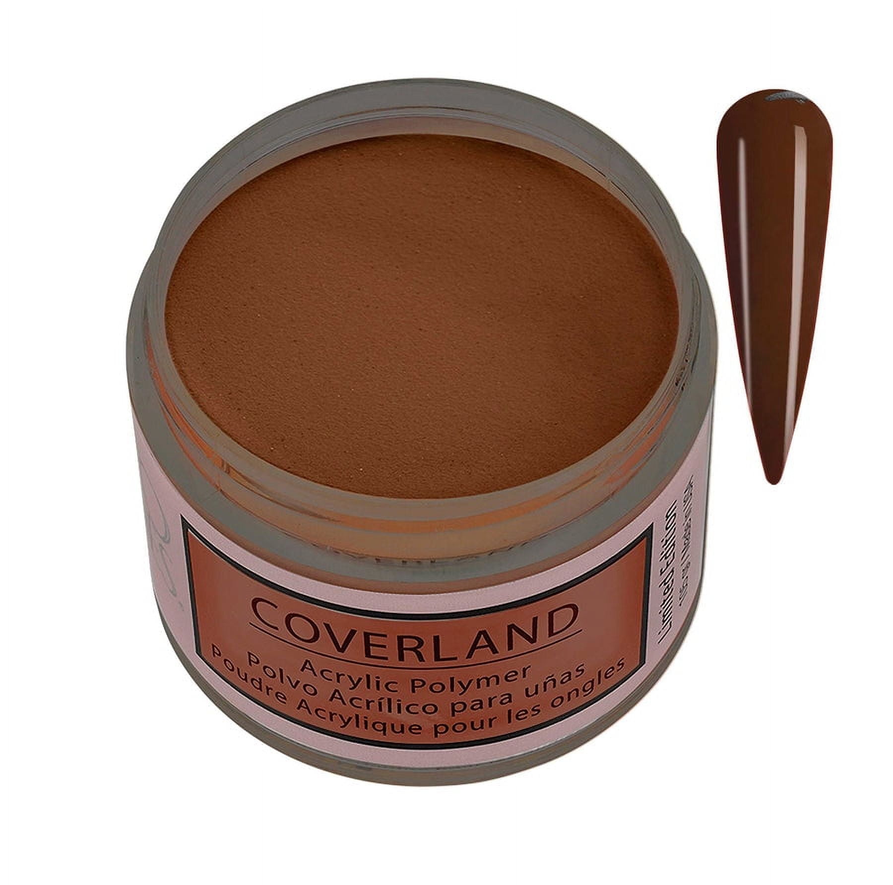 Tones Coverland Acrylic Nail Powder "Hot Cocoa" - Limited Edition Acrylic Powder for Nail Design, Sculpting, and Masking Nail Bed Imperfections - Professional Acrylic Nail Supplies (1.5 Oz)