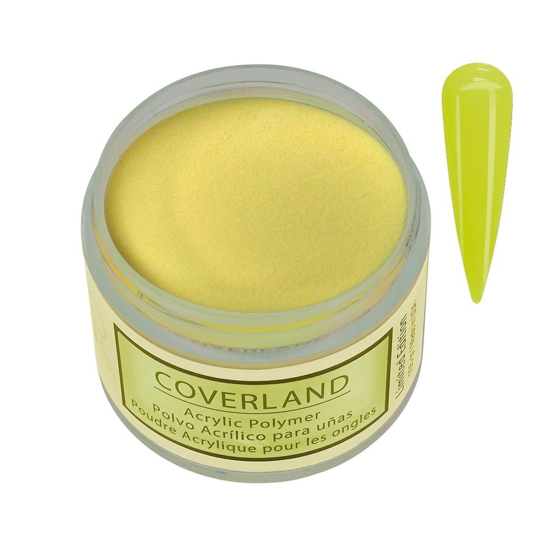Tones Coverland Acrylic Nail Powder "Lemon Slice" - Limited Edition Acrylic Powder for Nail Design, Sculpting, and Masking Nail Bed Imperfections - Professional Acrylic Nail Supplies (1.5 Oz)