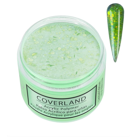 Tones Coverland Acrylic Nail Powder "Lime Green" - Limited Edition Acrylic Powder for Nail Design, Sculpting, and Masking Nail Bed Imperfections - Professional Acrylic Nail Supplies (1.5 Oz)