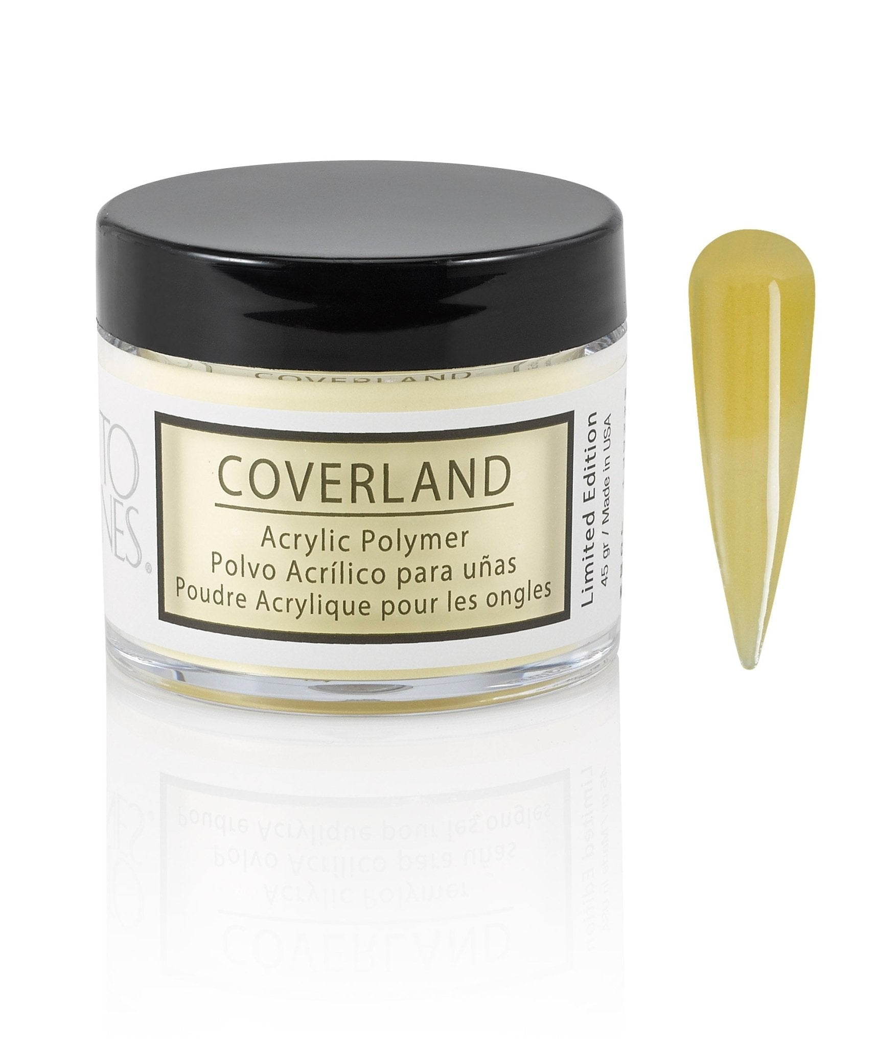 Tones Coverland Acrylic Nail Powder "Macaroon" - Limited Edition Acrylic Powder for Nail Design, Sculpting, and Masking Nail Bed Imperfections - Professional Acrylic Nail Supplies (1.5 Oz)