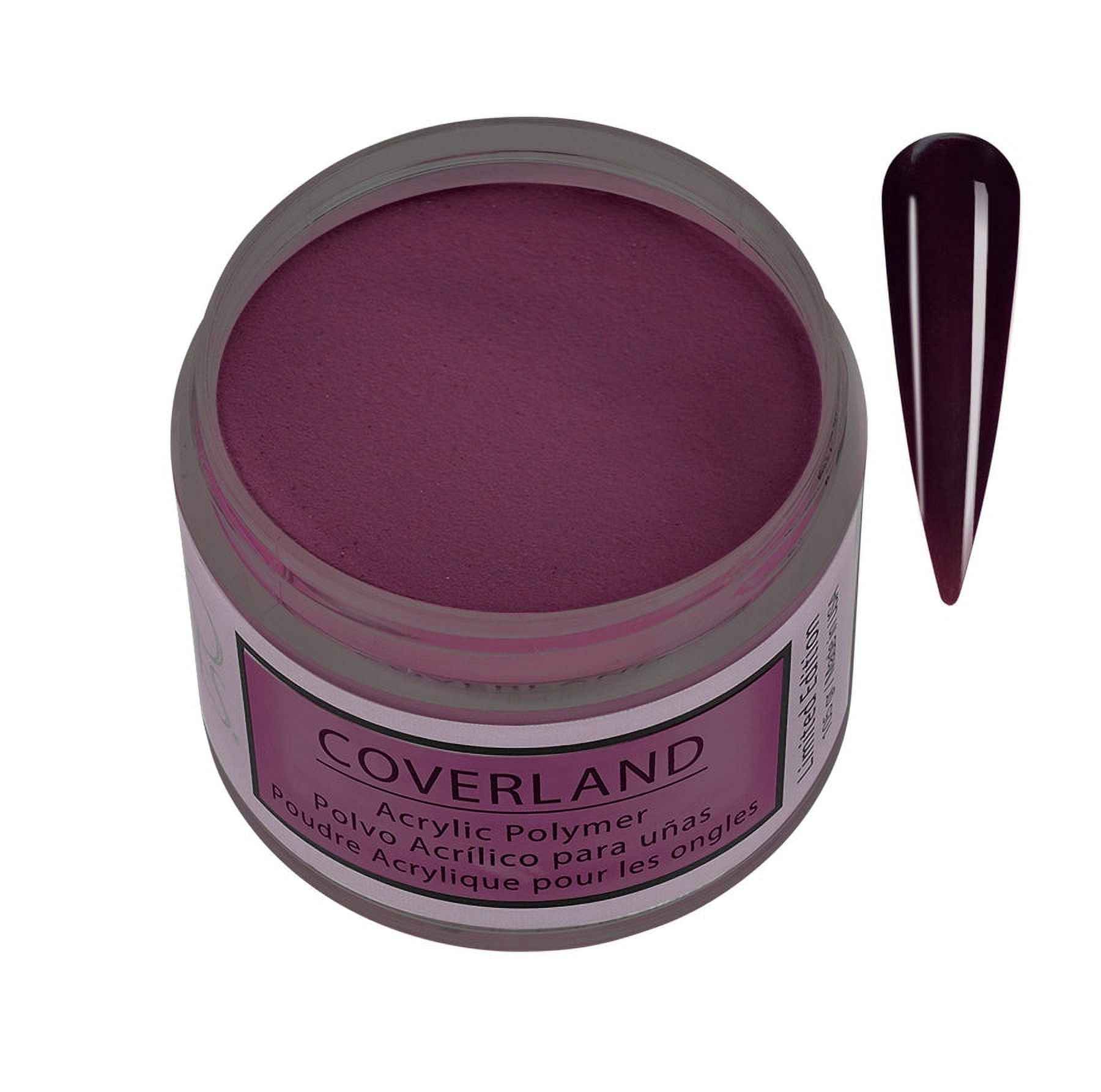Tones Coverland Acrylic Nail Powder "Pour the Wine" - Limited Edition Acrylic Powder for Nail Design, Sculpting, and Masking Nail Bed Imperfections - Professional Acrylic Nail Supplies (1.5 Oz)