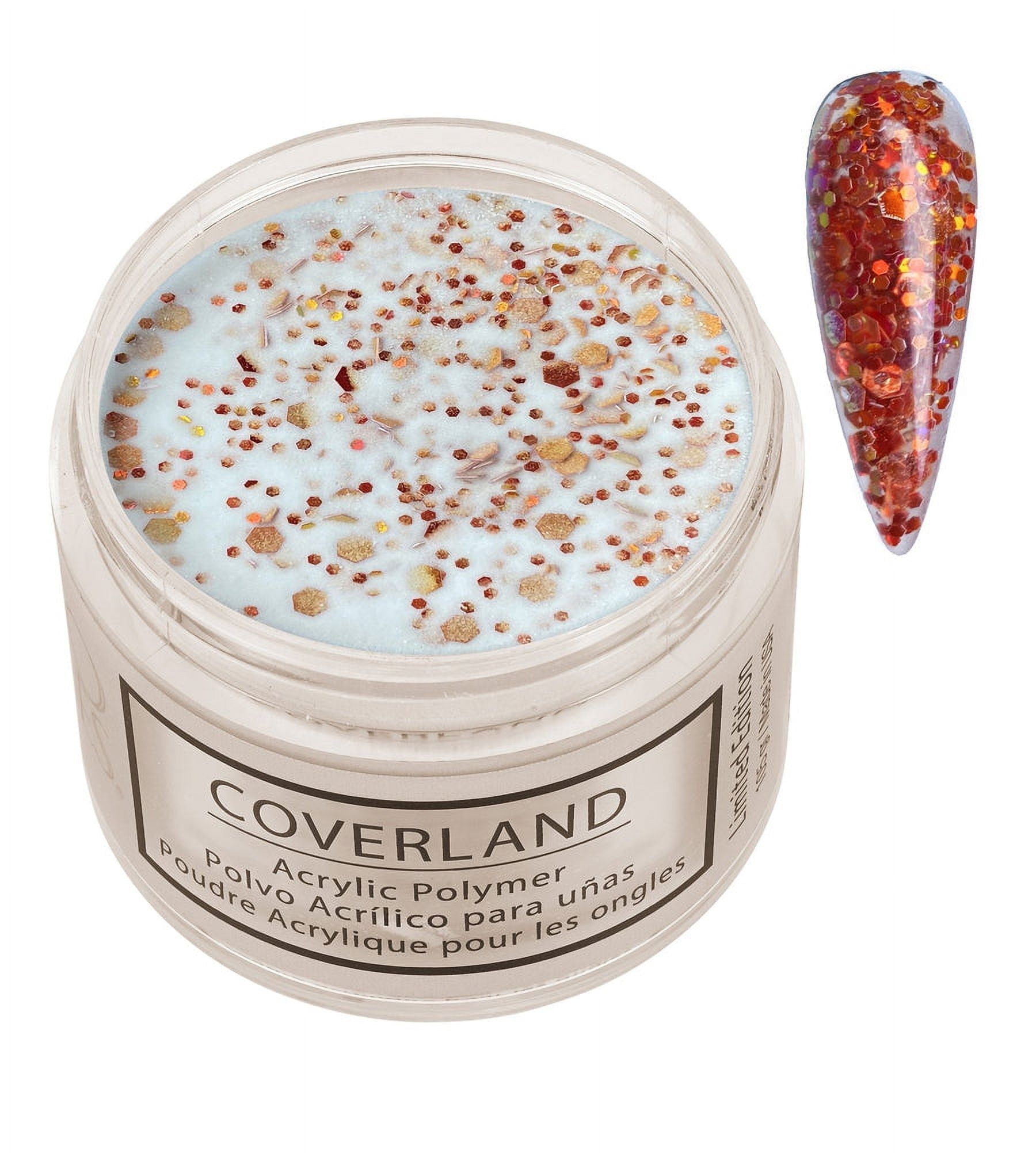 Tones Coverland Acrylic Nail Powder "Pumpkin Spice" - Limited Edition Acrylic Powder for Nail Design, Sculpting, and Masking Nail Bed Imperfections - Professional Acrylic Nail Supplies (1.5 Oz)