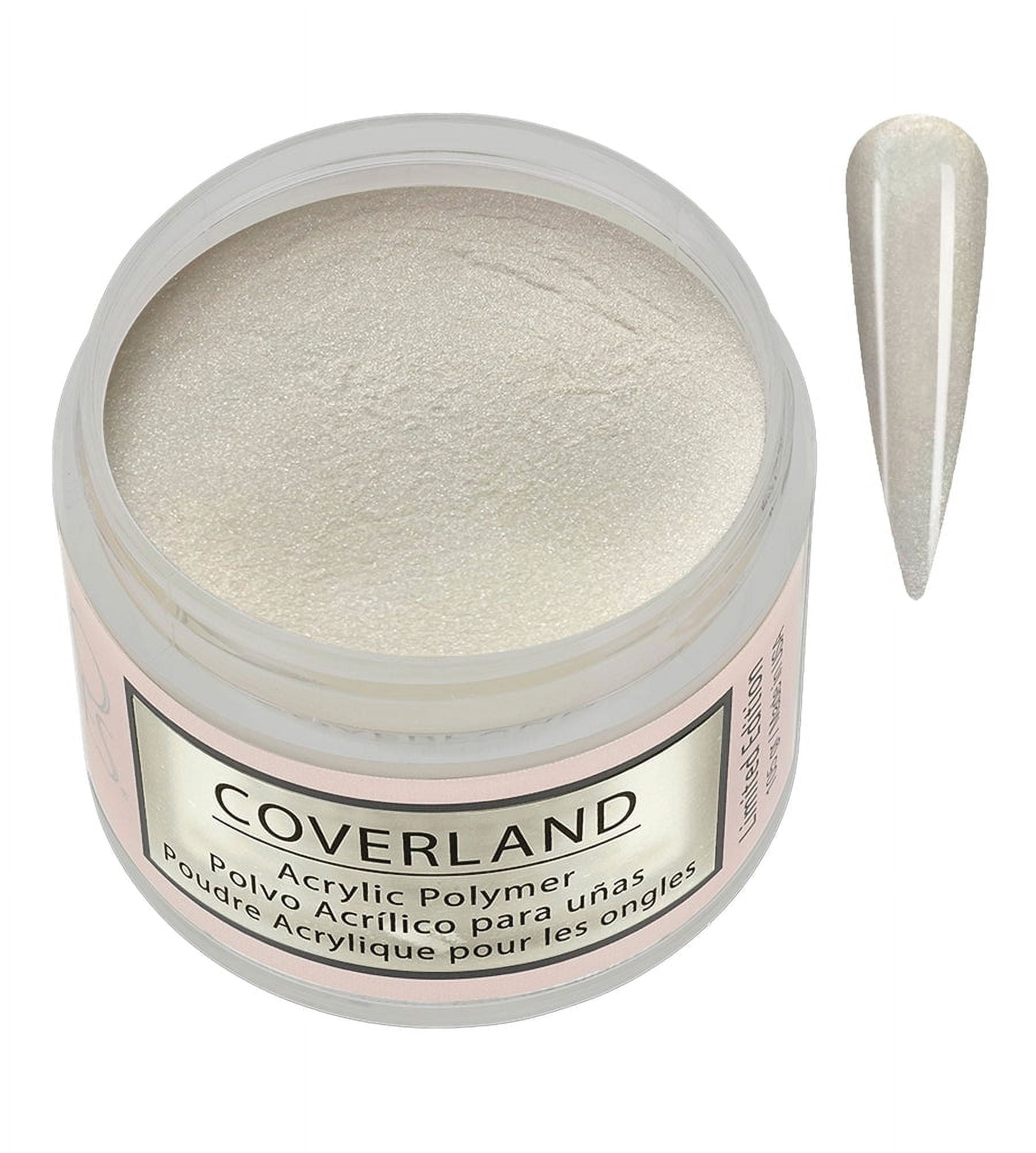 Tones Coverland Acrylic Nail Powder "Velvet Snow" - Limited Edition Acrylic Powder for Nail Design, Sculpting, and Masking Nail Bed Imperfections - Professional Acrylic Nail Supplies (1.5 Oz)