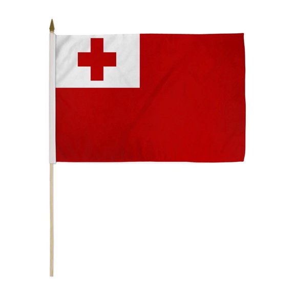 Tonga 12x18in Stick Flag