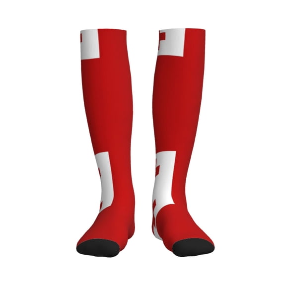 Tonga Flag Compression Socks for Women Men Circulation Graduated Supports Socks for Running Athletic Sports