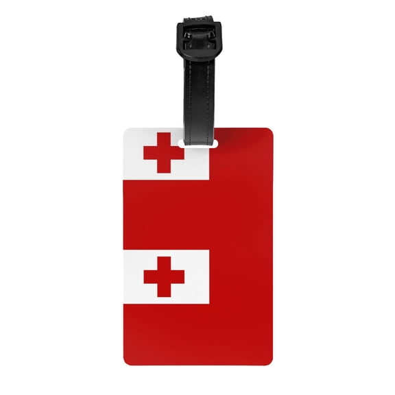 Tonga Flag Suitcase Travel Bag Labelsluggage Tag For Baggage Pvc Baggage Id Label Tag