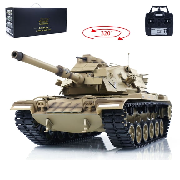 Tongde 1/16 RC Battle Tank M60A1 ERA USA BB Infrared Battle Toy RTR 320 Model