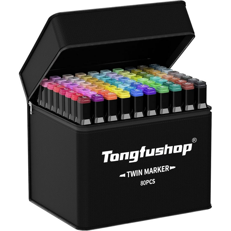 Tongfushop Markers, 80+2 Colors Alcohol Markers, Markers for Adults,  Drawing, Sketching, Card Making, Illustration, Markers Set for Kids  Beginners Artists with … in 2024