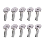 deevoka 10Pcs Angled Cables Railing Post Protector Sleeves Wood Post Protector for Porch Pillar Wood Posts Forecourt Wire Rope 0.32cm