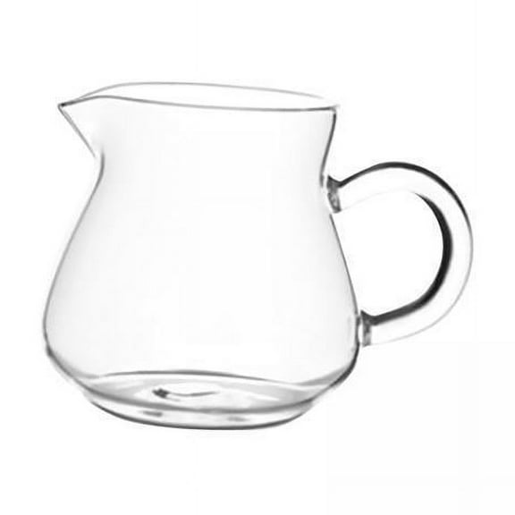 Tongina 2-4pack Glass Creamer Pitcher Teaware Mini Carafe Coffee Mug for Tea Espresso 3 Pcs