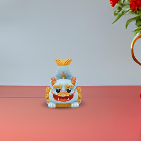Tongina 2024 Year of Chinese Dragon Figure Statue Car Dashboard Ornament Adorable Handmade Spring Festival Decoration for Living