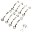 thumbnail image 1 of Tongina 2X 8Pcs Antique Alloy Door Cabinet Knob Wardrobe Drawer Pull Handle Set Chrome, 1 of 8