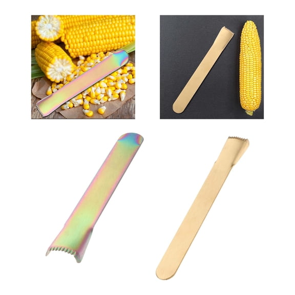 Tongina 2pcs Corn Cutter Stainless Steel Corn Planers for Cooking Groceries Gadget