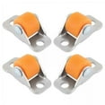 thumbnail image 1 of Tongina 2x4pcs Directional Fixed Small Casters Small Rubber Casters Set Multipurpose Fixed Caster Wheels for Cupboard Workbench Table , Orange, 4 Pcs, 1 of 8