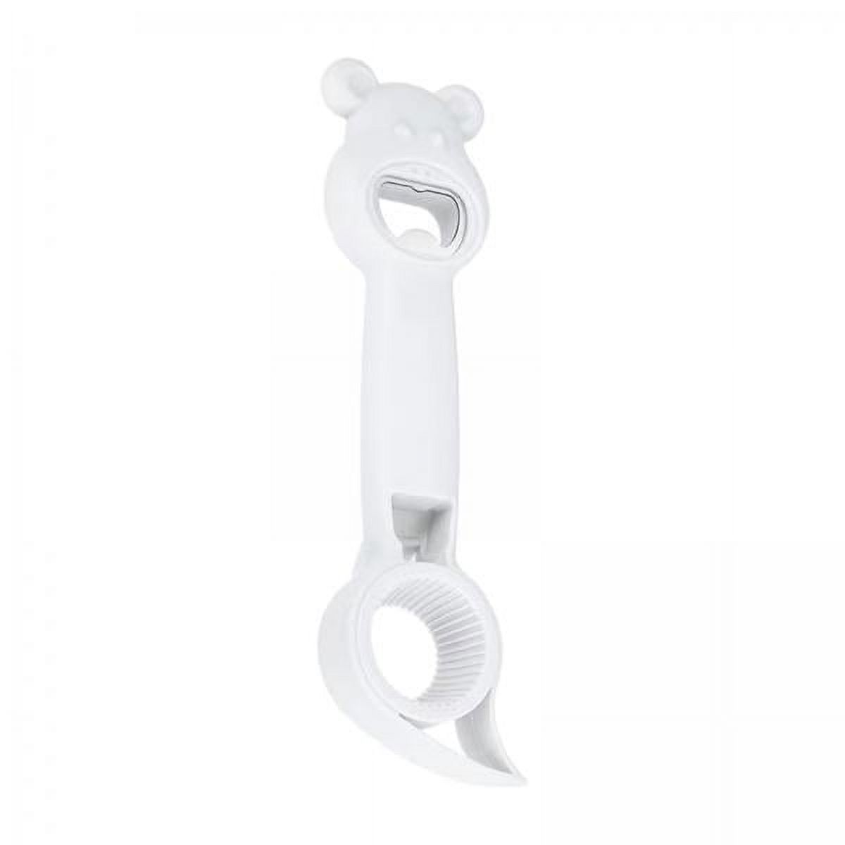 Tongina 2xMultifunctional Bottle Opener Can Opener Comfortable Grip, Save Labors, Protect Nail, Lids Remover, Jar Opener for Restaurants, Camping, Household , white, 4 Pcs