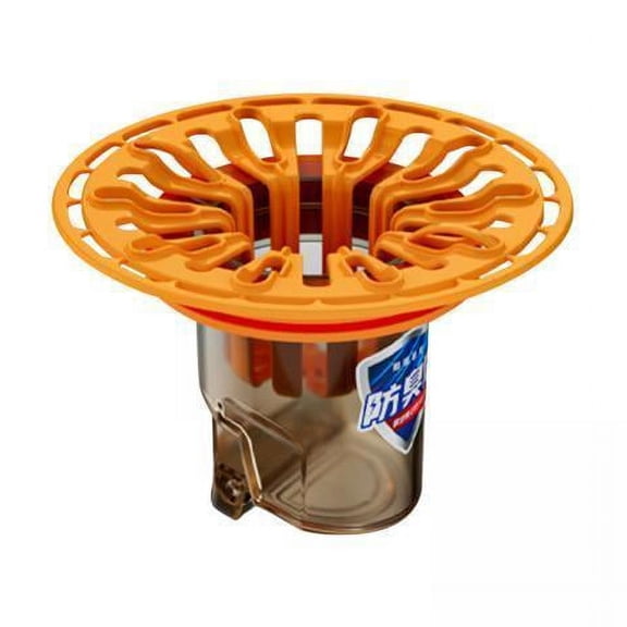 Tongina 2xOdorless Floor Drain Single Way Drainage Insert for Shower Kitchen Bathroom Orange 2 Pcs