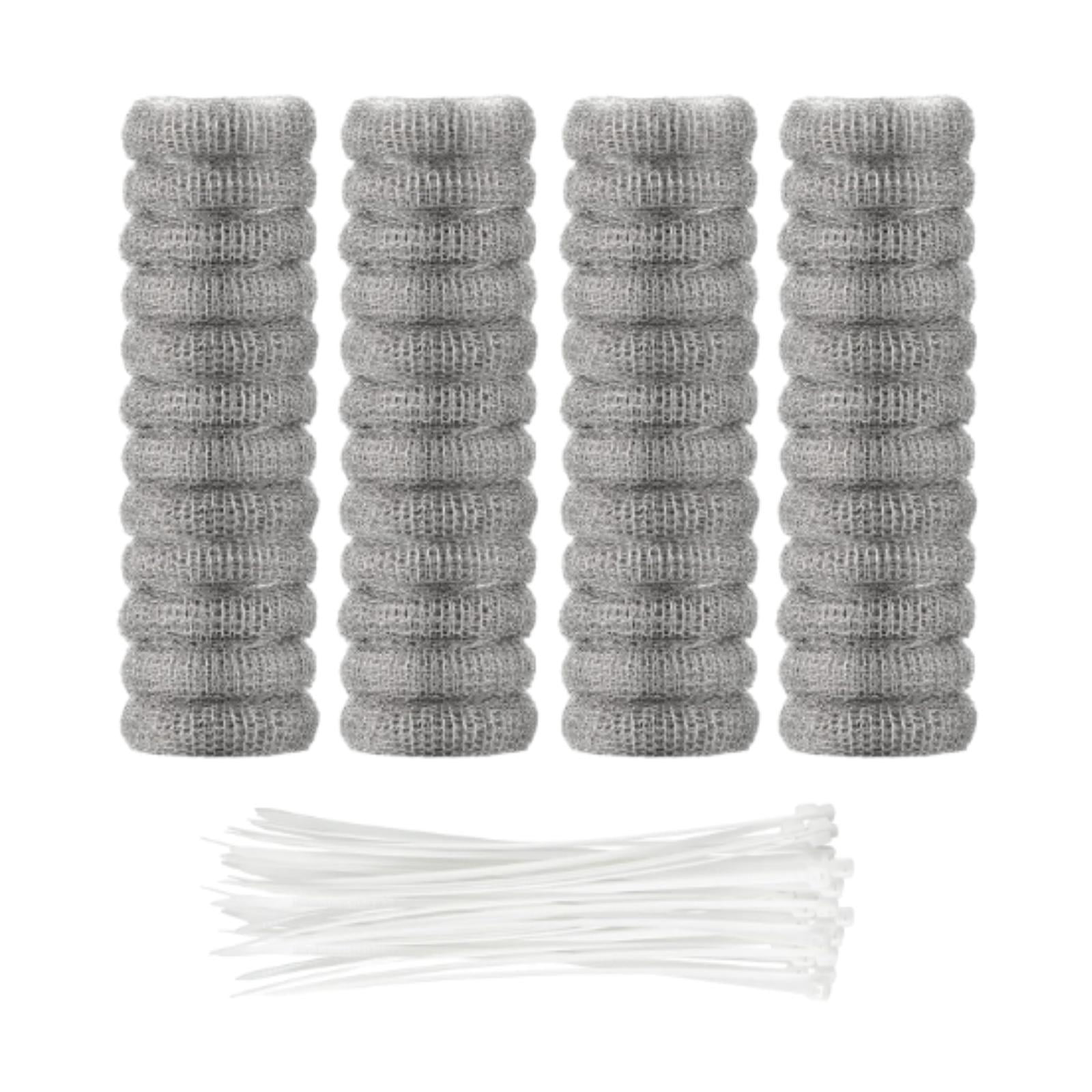 Tongina 48x Washing Machine , Laundry Mesh Washer Hose Filter, Easy to Remove Stainless Steel and Cable Ties