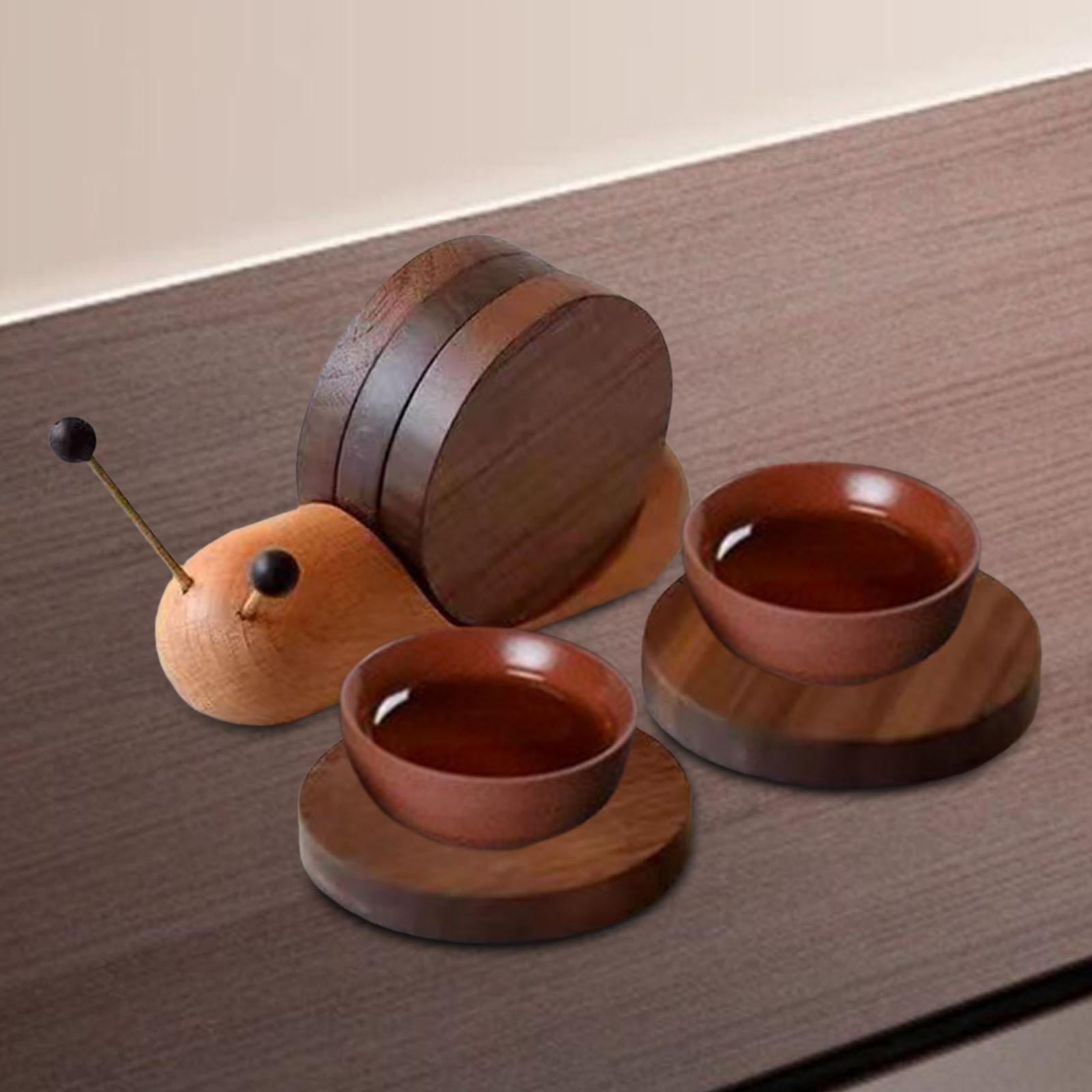 Tongina 5 Pieces Coaster Cup Decoration Snails Shaped Multipurpose 5 in ...