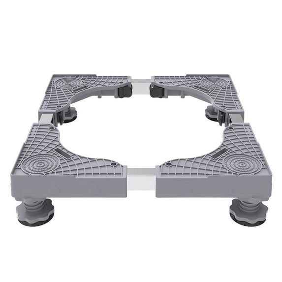 Tongina Adjustable Washing Machine Base Fridge Undercarriage Stand for Refrigerators Gray